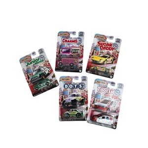 Die-Cast Candy-Themed Toy Car Set - Multicolor